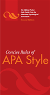 Concise Rules of APA Style, Sixth Edition Concise Rules of APA Style, Sixth Edition
