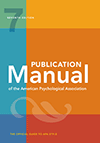 Cover of Publication Manual of the American Psychological Association, Seventh Edition (small)