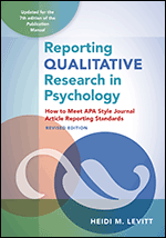 Cover of Reporting Qualitative Research in Psychology, Revised Edition (medium)