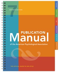 7th Edition of the Publication Manual book cover