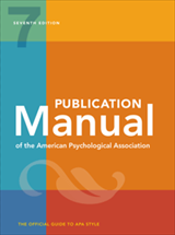 The Publication Manual of the American Psychological Association, Seventh Edition