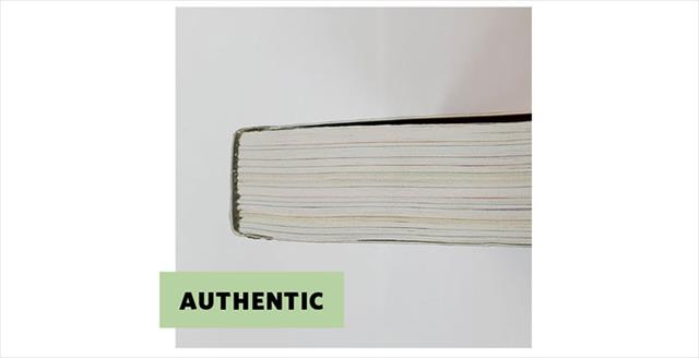 photo of the binding of an authentic copy of the paperback version of the APA Publication Manual, 7th edition