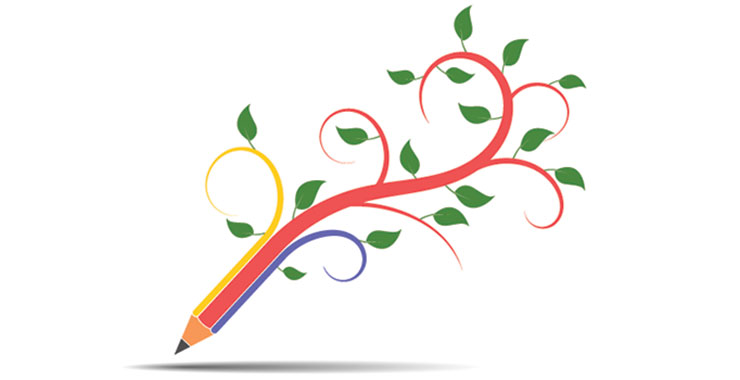 Pencil like a tree, concept acology