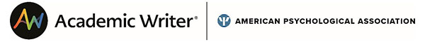 Academic Writer and APA logos