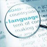 Definition of the word—language, close-up shot from a dictionary