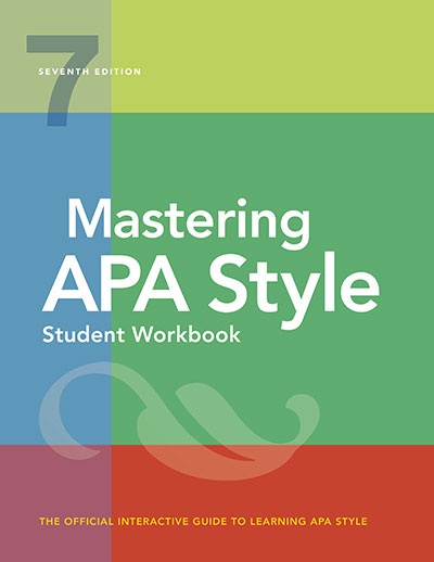 cover of the APA book Mastering APA Style Student Workbook