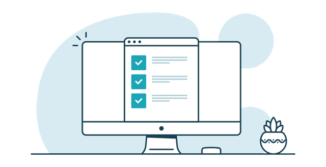 illustration or abstract figure and computer screen