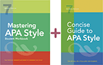 cover of Mastering APA Style Student Workbook + Concise Guide to APA Style